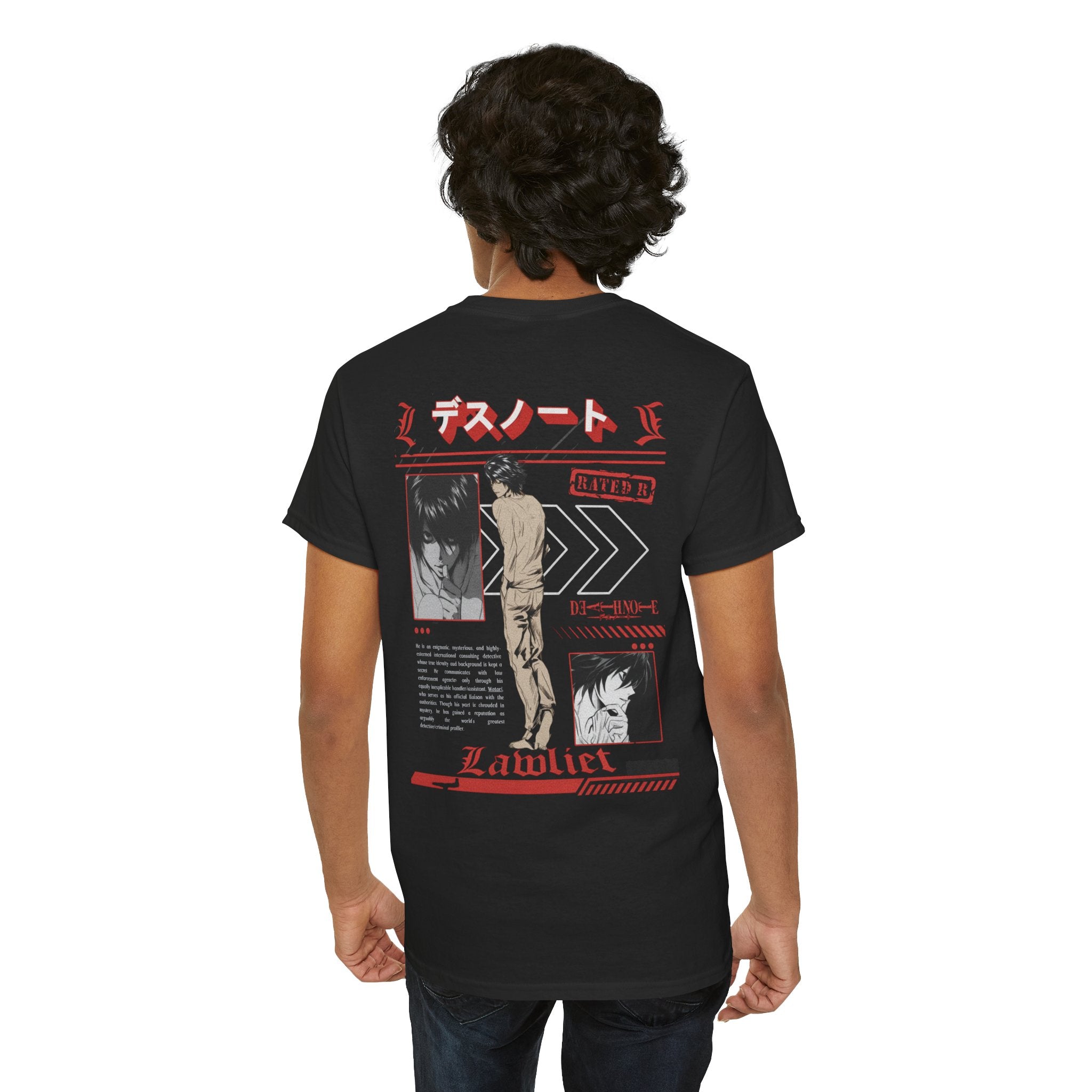 L Lawliet — Death Note Black Tee